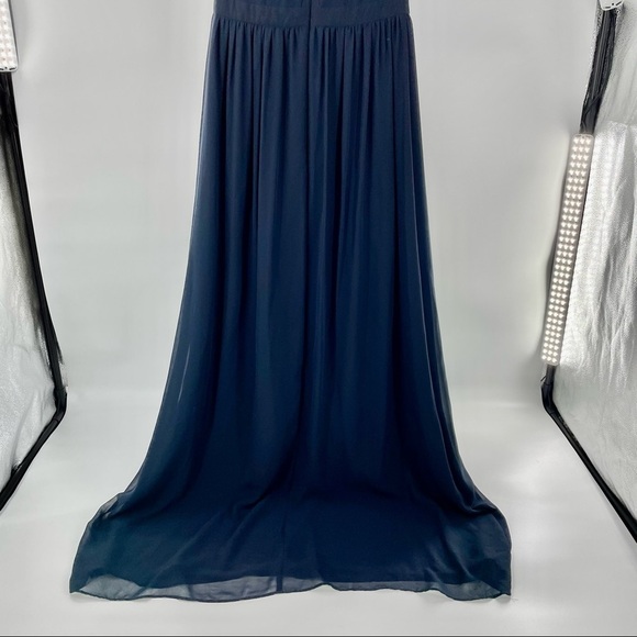 GIANNI BINI Geneva Sheer Lace Halter Maxi Dress - Picture 6 of 14